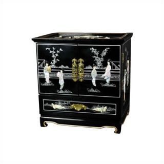 Oriental Furniture Black Empress lacquer Jewelry Box   LCQ 269 283