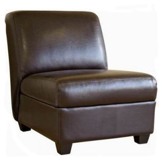 Wholesale Interiors Fleance Leather Accent Chair   A 85 J001 Dark