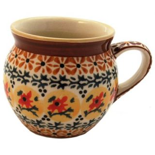 Polish Pottery 8 oz Urn Shaped Mug   Pattern DU70   912 DU70
