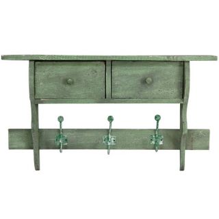 Oriental Furniture Distressed Green Coat Hanger   AM HANGER