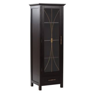 Elegant Home Fashions Delaney Linen Cabinet with Door and Bottom