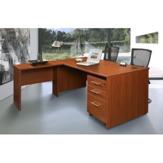 The Ergo Office Pro X   L Shaped Executive Desk with Mobile Pedestal