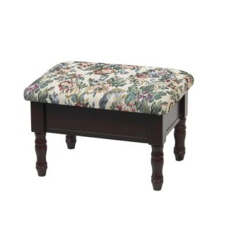 Queen Anne Style Footstool with Storage