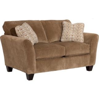 Broyhill® Maddie 74 Apartment Sofa and Loveseat Set in Ribbed Mocha