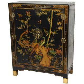 Oriental Furniture Nestling Birds Cabinet