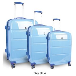 World Vanesta 3 Piece Polycarbonate Expandable Spinner Luggage Set