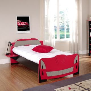 Legare Furniture Legare Kids Race Car Bed in Black and Red   BDRM