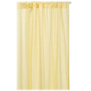 Tadpoles Tadpoles Classic 84 Yellow Gingham Rod Pocket Curtain Panels