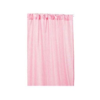 Tadpoles Tadpoles Classic 84 Pink Gingham Rod Pocket Curtain Panels