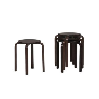 Bentwood Short Stacking Counter/Bar Stool in Wenge