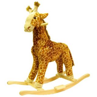 Happy Trails Giraffe Plush Rocking Animal   80 86GIRAFFE