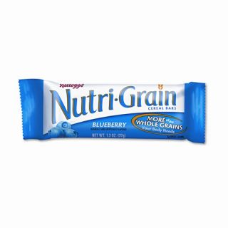 Nutri Grain Cereal Bars, Blueberry, Indv Wrapped 1.5oz Bar, 16 Bars/bx