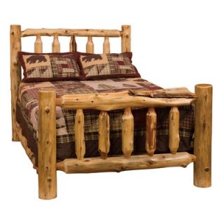 Fireside Lodge Traditional Cedar Log Slat Bed