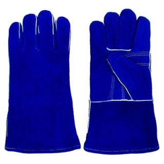 Trademark Global 100% Leather Premium Blue Welding Glove