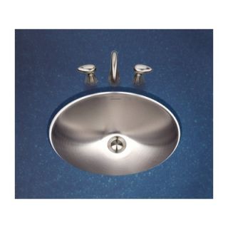 Houzer Club Undermount Oval Bathroom Sink in Satin   CH 1800 1 / CHO