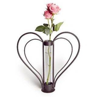 DanyaB Iron Cylinder Sweetheart Flower Bud Vase