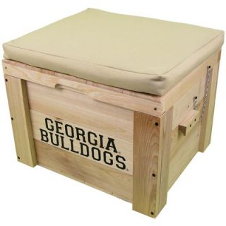 LoBoy Coolers Wood School Deck Box   DB101_CUSHIONED