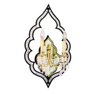  Bijoux Wall Sconce in Antique Black / Classic Golden Silver   111 12