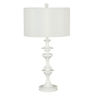 Kenroy Home Claiborne Table Lamp in White Gloss