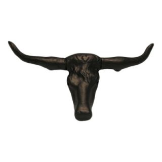  at Home Curiosities Longhorn Cabinet Knob in Distressed Rust   107 9