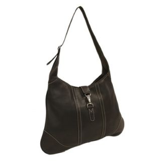 Piel Ladies Medium Open Hobo Bag in Chocolate   2746 CHC