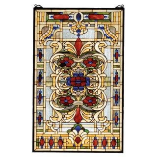 Meyda Tiffany Victorian Nouveau Estate Floral Stained Glass Window
