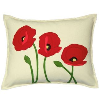The Sandor Collection Poppy Trio Pillow in Shell White