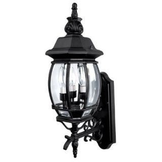 Capital Lighting French Country Three Light Outdoor Wall Lantern in