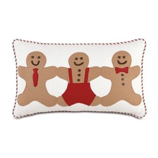  Accents North Pole Gingerbread Men Decorative Pillow   LEY 129