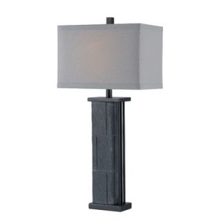 Kenroy Home Manuever One Light Table Lamp in Natural Grey Slate