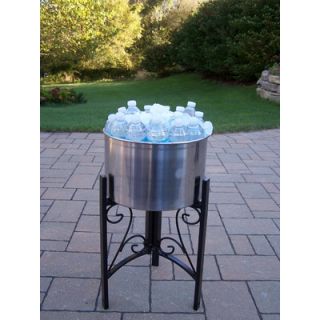 Oakland Living Stainless Steel Ice Bucket with Stand   91002 BK