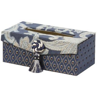 Hampton Romance Rectangular Tissue Box with Bouquet Trim and Magnet