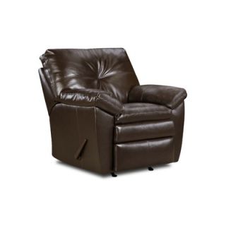 Simmons Upholstery Sebring Bonded Leather Chaise Recliner
