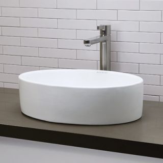 DecoLav Classically Redefined Oval Vessel Sink in White   1459 CWH
