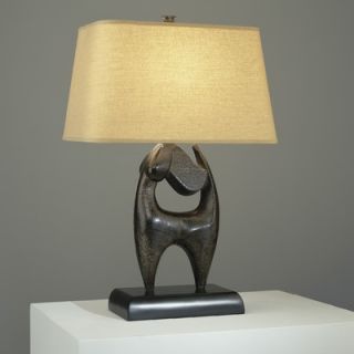 Robert Abbey Mr. Puppy Right Facing Table Lamp in Tudor Bronze