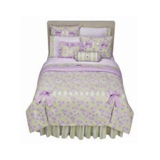Flower Basket Lilac and Green Bedding Collection