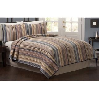American Traditions Morning Stripe Quilt with Two Shams   QS3795FQ