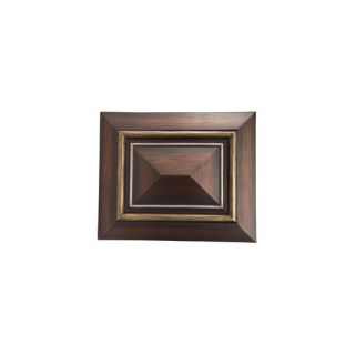 Designer Series Door Chime in Dark Oak with Gold and Silver Details