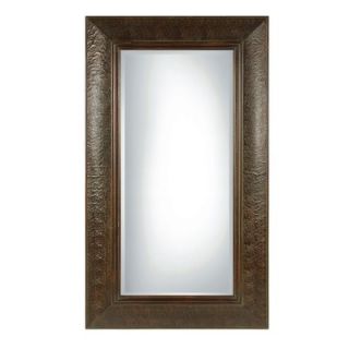 Uttermost Guenevere Rectangular Beveled Mirror in Mahogany Brown
