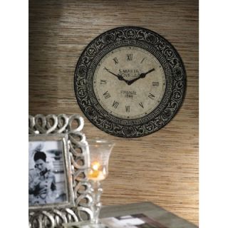 Zodax Venezia Clock Design Decorative Metal Wall Plaque   NCX 2243