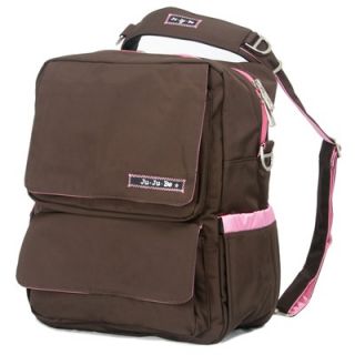 Ju Ju Be PackaBe Diaper Bag Backpack in Brown / Bubblegum   05BP01D