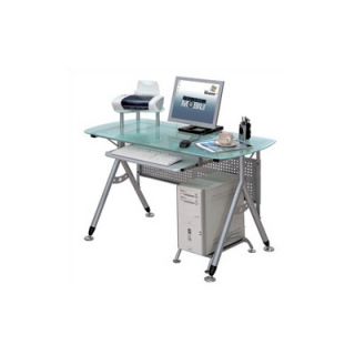 Techni Mobili Glass Surface Computer Desk   RTA 3784