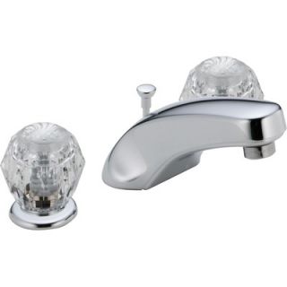 Delta Classic Widespread Bathroom Faucet with Double Knob Handles