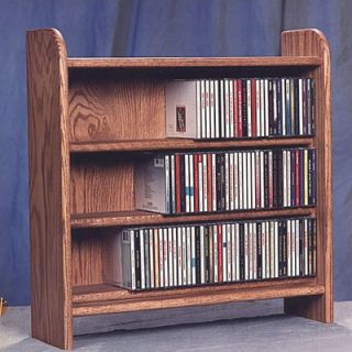 Wood Shed 300 Series 165 CD Multimedia Tabletop Storage Rack