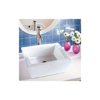 DecoLav Classically Redefined 18x16 Rectangular Ceramic Vessel Sink