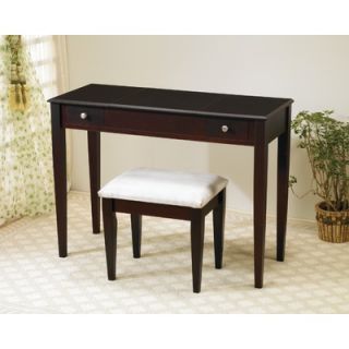Wildon Home ® Benson Vanity Set with Stool in Rich Cappuccino