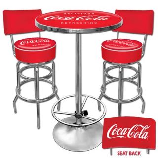 Coca Cola Ultimate Vintage Gameroom Combo   2 Bar Stools with Backs