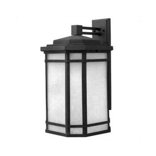 Canarm Treehouse Three Light Outdoor Post Lantern in Black