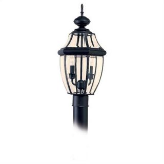 Sea Gull Lighting Lancaster Post Lantern in Black