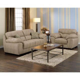 Lane Furniture Emmitt Double Reclining Sofa and Recliner Set